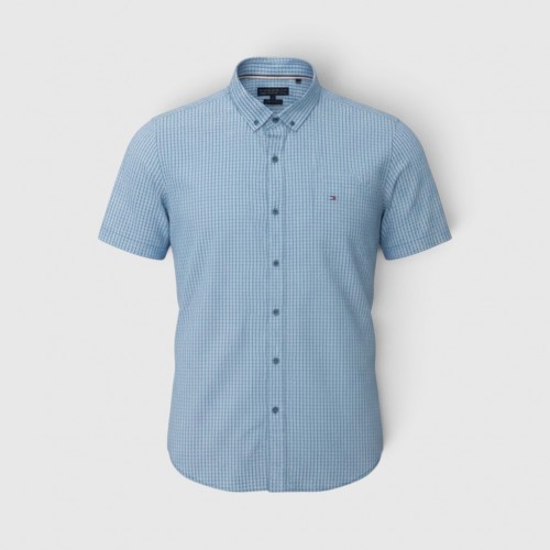 Tommy Hilfiger Καρό Κοντομάνικο Πουκάμισο / Pre-Owned